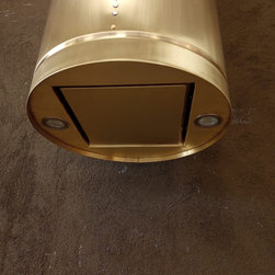 Brass Range Hood - Cylinder Olivia - Range Hoods And Vents