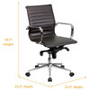 Cool Desk Chairs, "Corona" Slim & Tall Conference Room Chairs, Brown