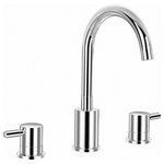 Isenberg - 3-Hole Deck Mount Roman Tub Faucet, Brushed Nickel - **Please refer to Detail Product Dimensions sheet for product dimensions**