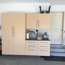 Hard Rock Maple Cabinets - Garage And Tool Storage