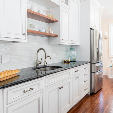 Spa Tuscany Super White Glass Tile Kitchen By Wendy Christmas