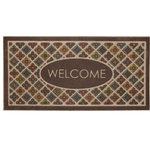 Mohawk Home - Mohawk Home Flowery Tiles Chestnut 2' x 4' Door Mat - A tranquil palette of muted earth tones, including rust orange, neutral cream, olive green, turquoise blue, charcoal grey, brick red and chocolate brown, illuminates the floral and diamond motif of Mohawk Home's Flowery Tiles Entry Mat. This decorative doormat features a subtle textured surface that absorbs moisture and helps remove dirt and debris from your shoes. Low-profile height offers ideal functionality for high traffic areas and in entryways as it will not obstruct doors from opening or closing. This doormat offers low maintenance upkeep - simply vacuum, shake out, or sweep off debris, spot clean with a solution of mild detergent and water. Do not bleach. Air dry. Dry flat.
