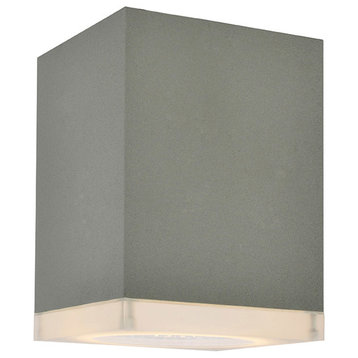 Avenue Outdoor 1 Light Outdoor Ceiling Light in Silver