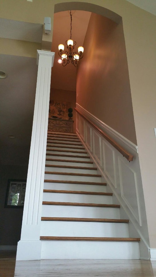 Opened up staircase