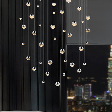 Grapes™ LED 16-Light Square Canopy Pendant