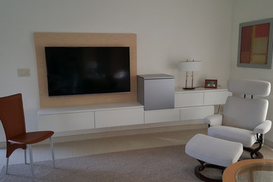 Example of a trendy living room design in Phoenix
