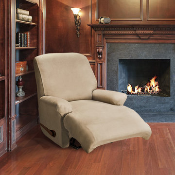 Essex (taupe) stretch recliner cover