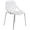 Stencil Dining Side Chair, White