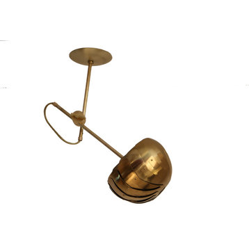 IRIS SPOT : Brass ceiling Light | Contemporary Lighting | Modern Pendant Lamp
