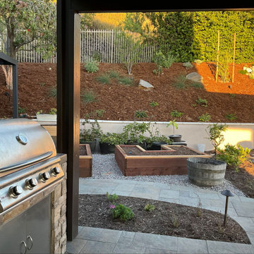 Xeriscape & Native Garden with Waterfall