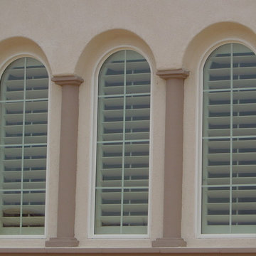 Outside View Of Plantation Shutters