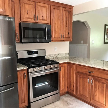 Warm, Rustic Beech Kitchen
