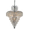 Artistry Lighting Falls Collection Hanging Crystal Chandelier 20x24, Chrome