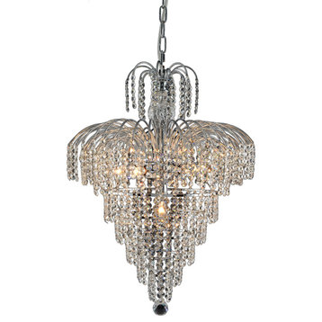 Artistry Lighting Falls Collection Hanging Crystal Chandelier 20x24, Chrome