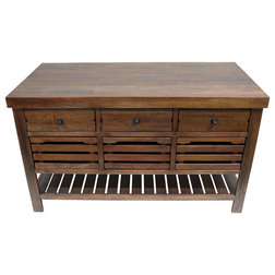 Transitional Kitchen Islands And Kitchen Carts by Crafters and Weavers