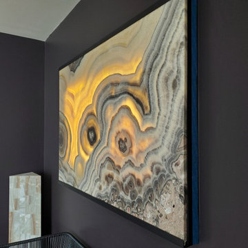 Onyx Stone Backlit Wall Painting