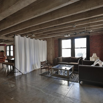 White Loft Style Room Divider Kit
