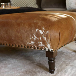 Cowhide Ottoman - Footstools And Ottomans