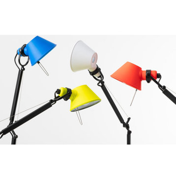 Artemide Tolomeo Micro Max Table Lamp | with Base, Blue