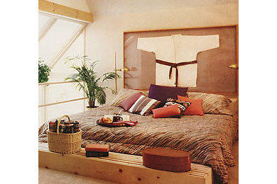 他の地域にあるコンテンポラリースタイルのおしゃれな寝室