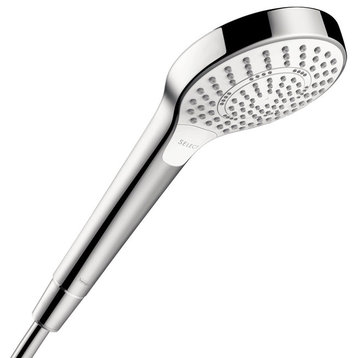 Hansgrohe 04724 Croma 1.8 GPM Multi Function Hand Shower - Chrome / White