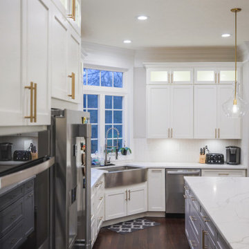 Modern Kitchen Remodel in Frederick County, MD with chic kitchen appliances