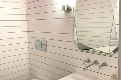 Powder room - contemporary powder room idea in Atlanta