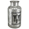 Decorative Mercury Glass Rib Cage Apothecary Bottle