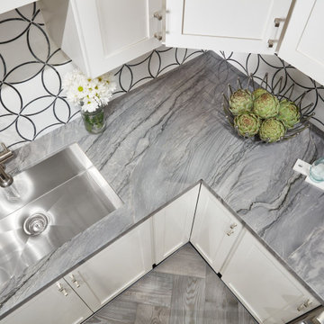 Blue Tahoe Quartzite Kitchen Countertop