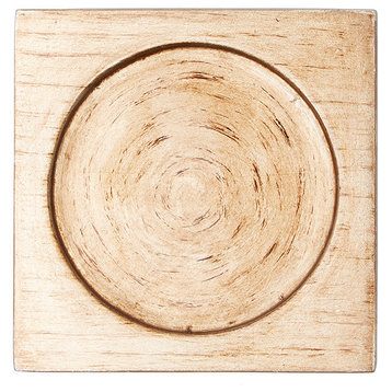 Odessa Lacquered Square Coasters, Set of 4, Antiqued Gold