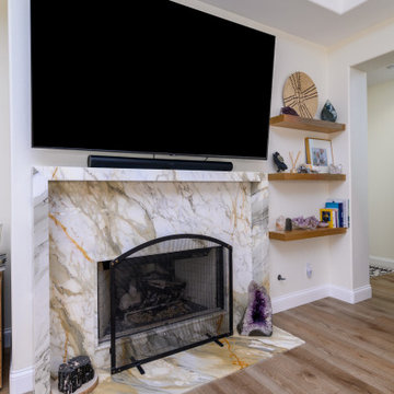 Calacatta Gold Fireplace