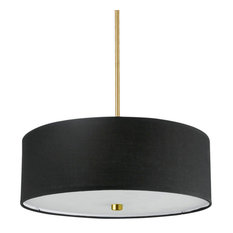 Dainolite 571-204P Everly 4 Light 20"W Pendant - Aged Brass / Black