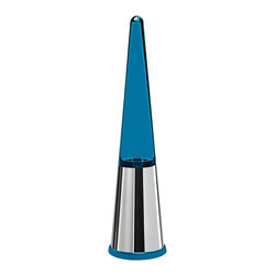 WS Bath Collections Kono 5356B Toilet Brush Holder in Blue - Toilet Brushes & Holders