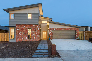 Two-storey brick exterior in Canberra - Queanbeyan.