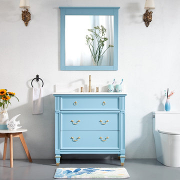 Bathroom Vanity with Mirror/Mirror Cabinet