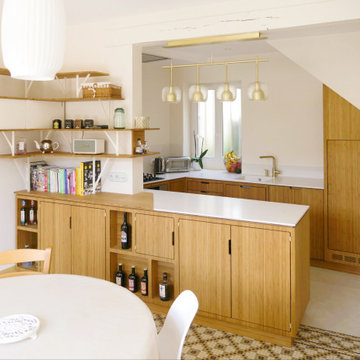 Une cuisine en U conviviale