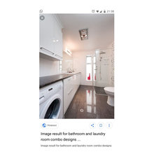 Combined Bathroom & Laundry Room