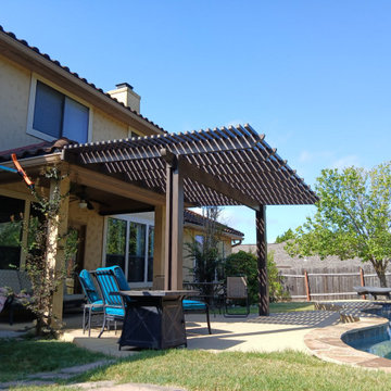 Patio Cover with Attached Pergola in Georgetown, TX