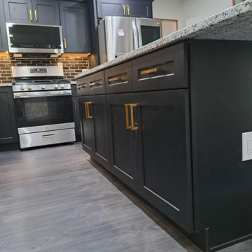 Modern Black Kitchen Remodel in South New Jersey
