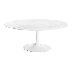 Knoll - Saarinen Low Oval Coffee Table - Coffee Tables