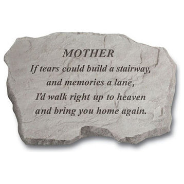 "Mother If Tears Could Build" Memorial Garden Stone