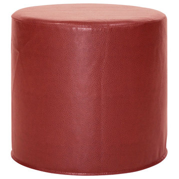 No Tip Cylinder Ottoman With Cover, Avanti Apple