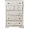 Highland Park Rustic Ivory Wood 5-drawer Chest