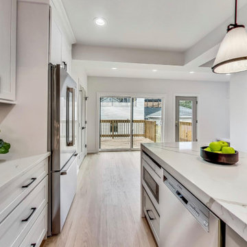 Spacious Kitchen and Elegant Living Area Remodel in Belmont