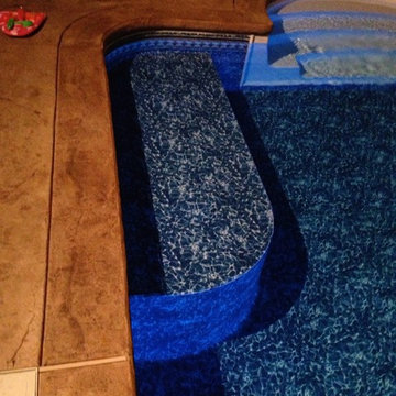 Vinyl Liner Sun Bench