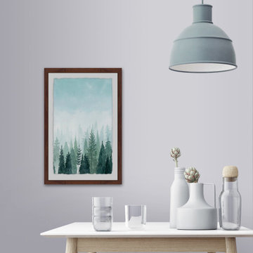 "Into the Trees II" Framed Painting Print