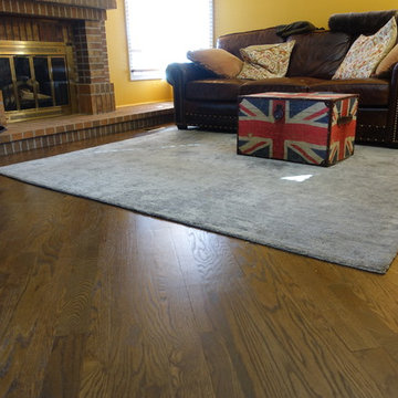 Jacobean Mixed Width Install on 45 Degree