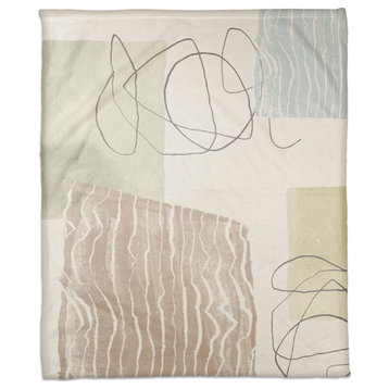 Chic Urban Abstract I 50"x60" Coral Fleece Blanket