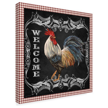 Jean Plout 'Welcome Rooster 5' Canvas Art