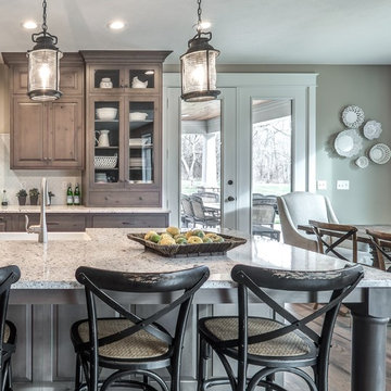 Shiloh Cabinetry - Rustic Alder Silas Finish & Graphite Highlight